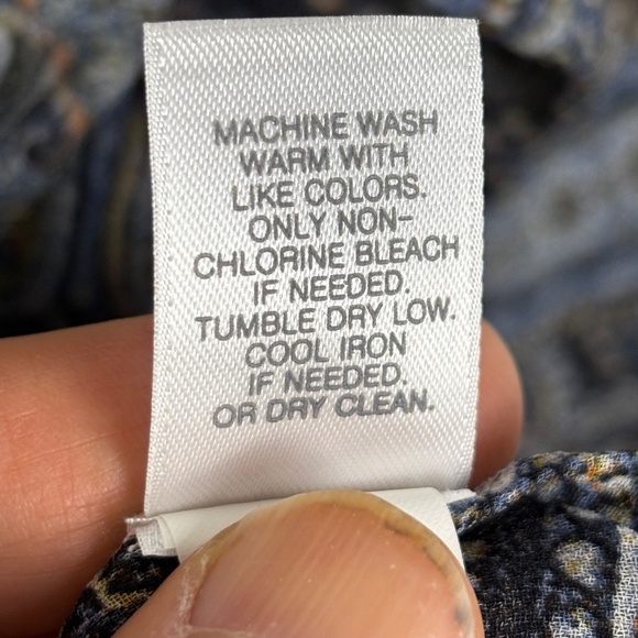 J Jill Button Up Long Sleeve Tunic Top Blouse Sz XL Lagenlook Semi-Sheer Boho - Picture 6 of 9